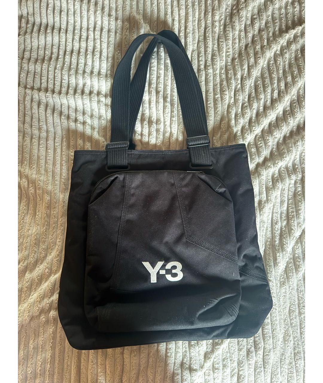 Y-3 Черная сумка тоут, фото 6