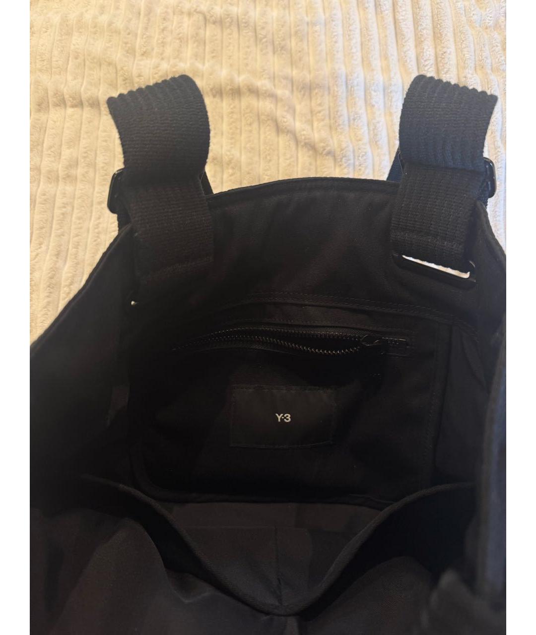 Y-3 Черная сумка тоут, фото 4