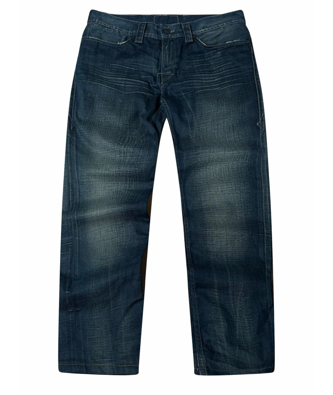 LEVI'S Темно-синие хлопковые прямые джинсы, фото 1