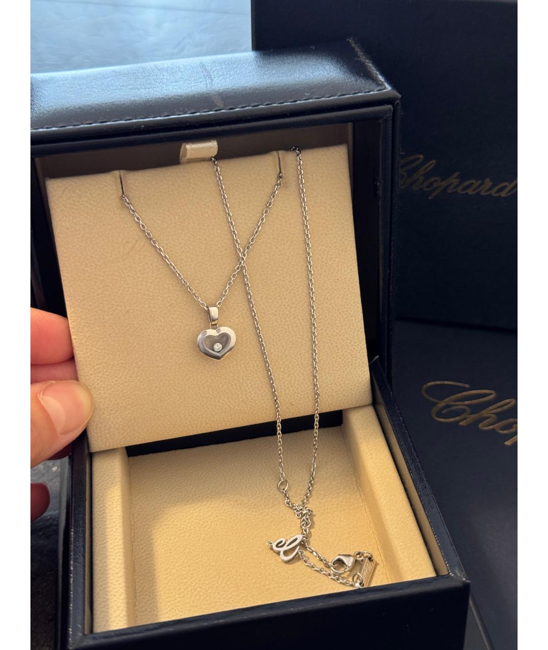 CHOPARD Серебряное колье из белого золота, фото 5