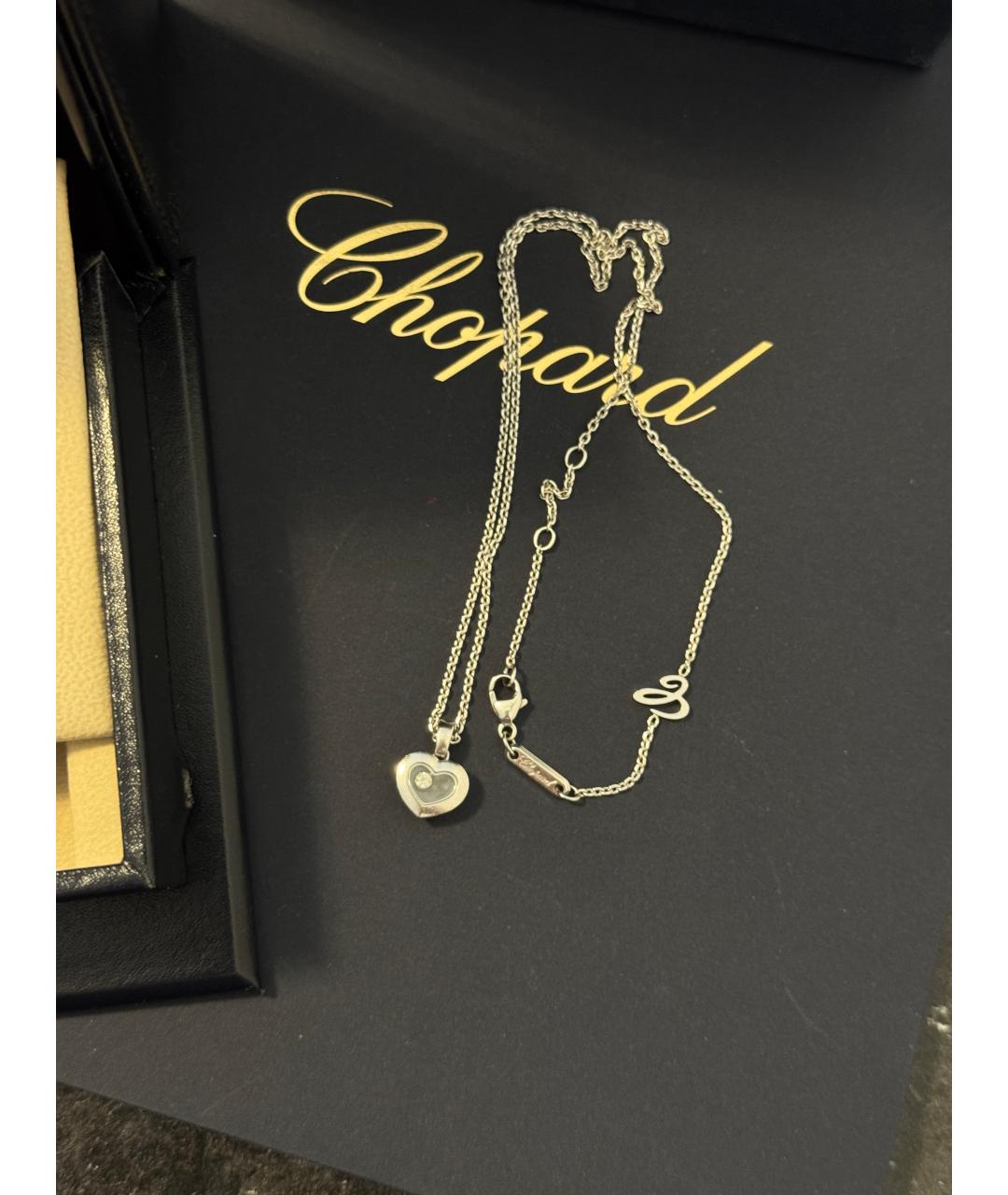 CHOPARD Серебряное колье из белого золота, фото 4
