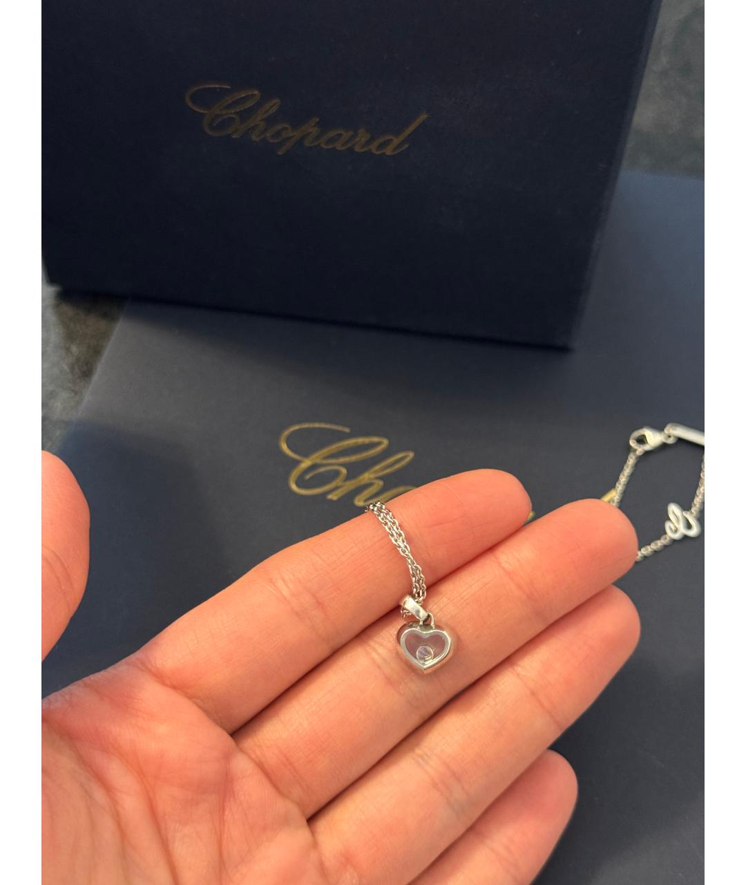 CHOPARD Серебряное колье из белого золота, фото 3