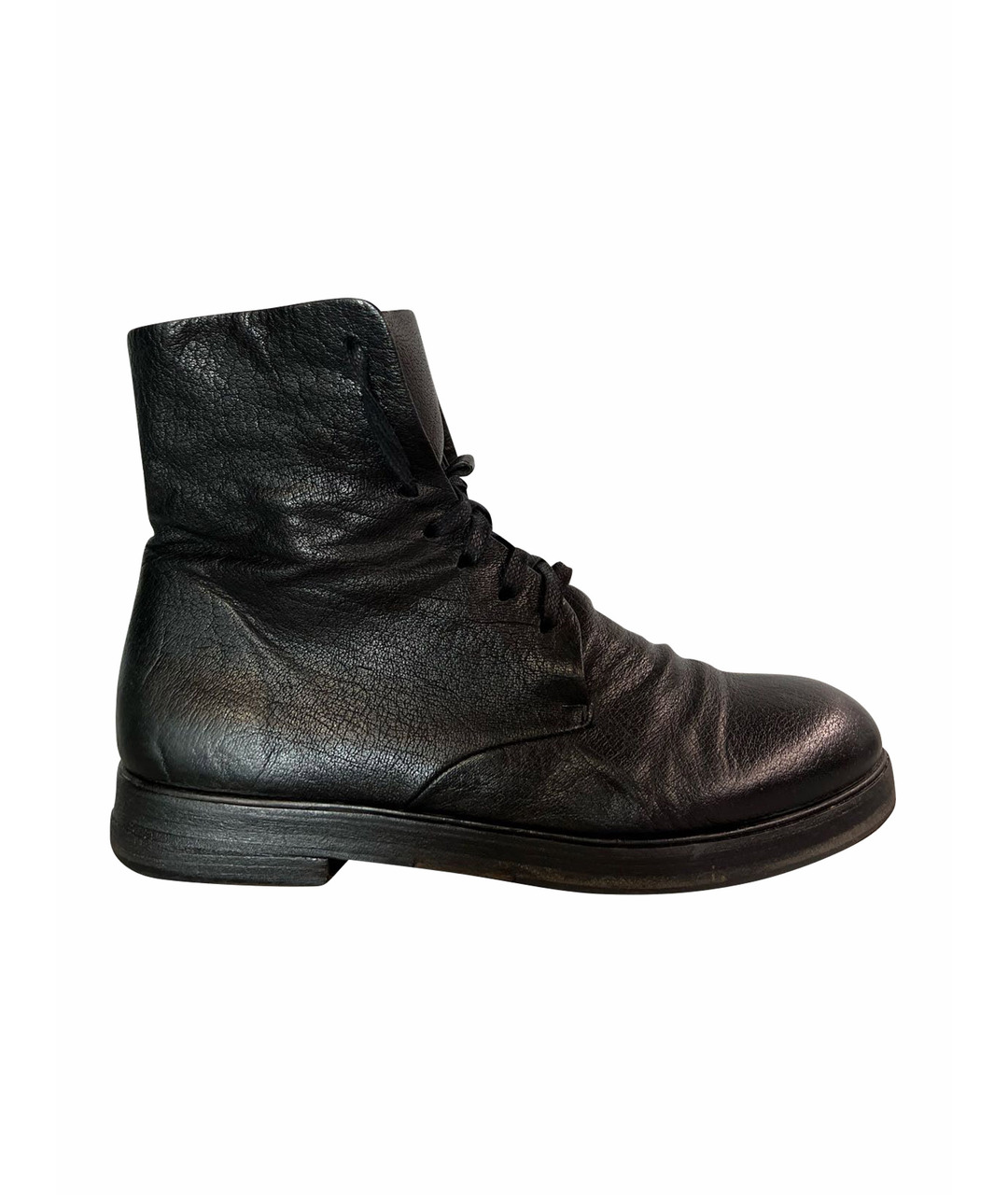 MARSELL Черные кожаные высокие ботинки, фото 1