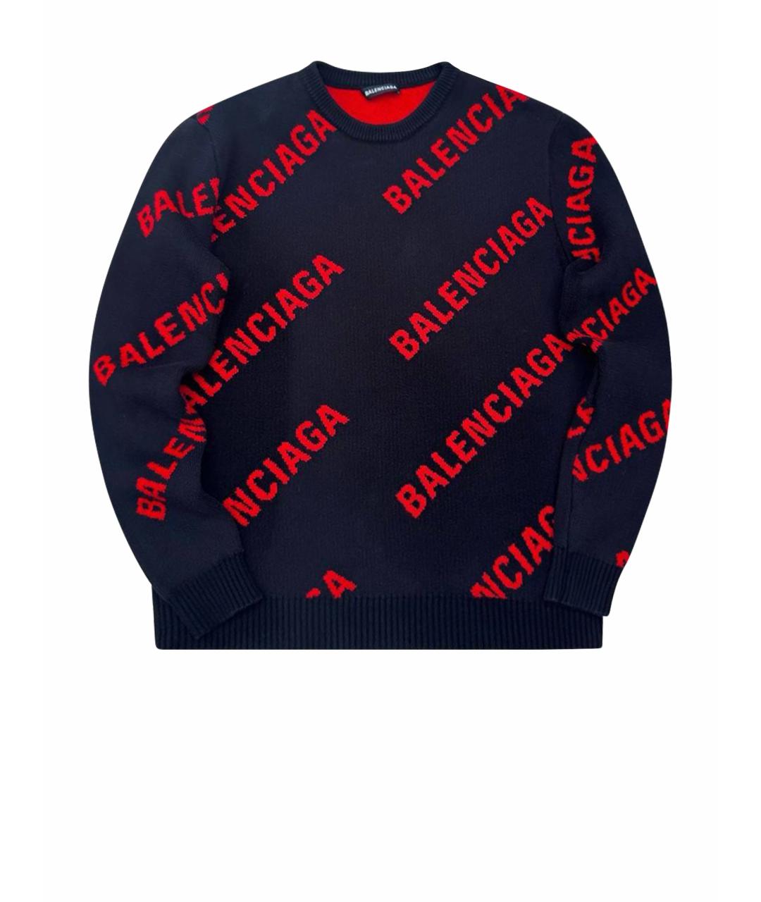 BALENCIAGA Черный хлопковый джемпер / свитер, фото 1