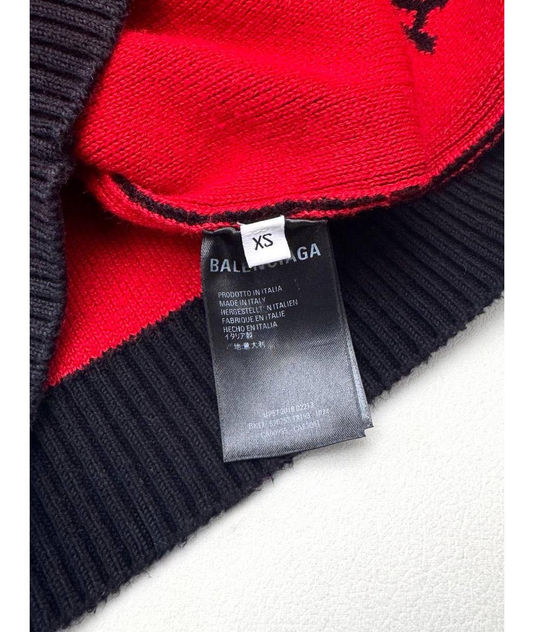 BALENCIAGA Черный хлопковый джемпер / свитер, фото 3