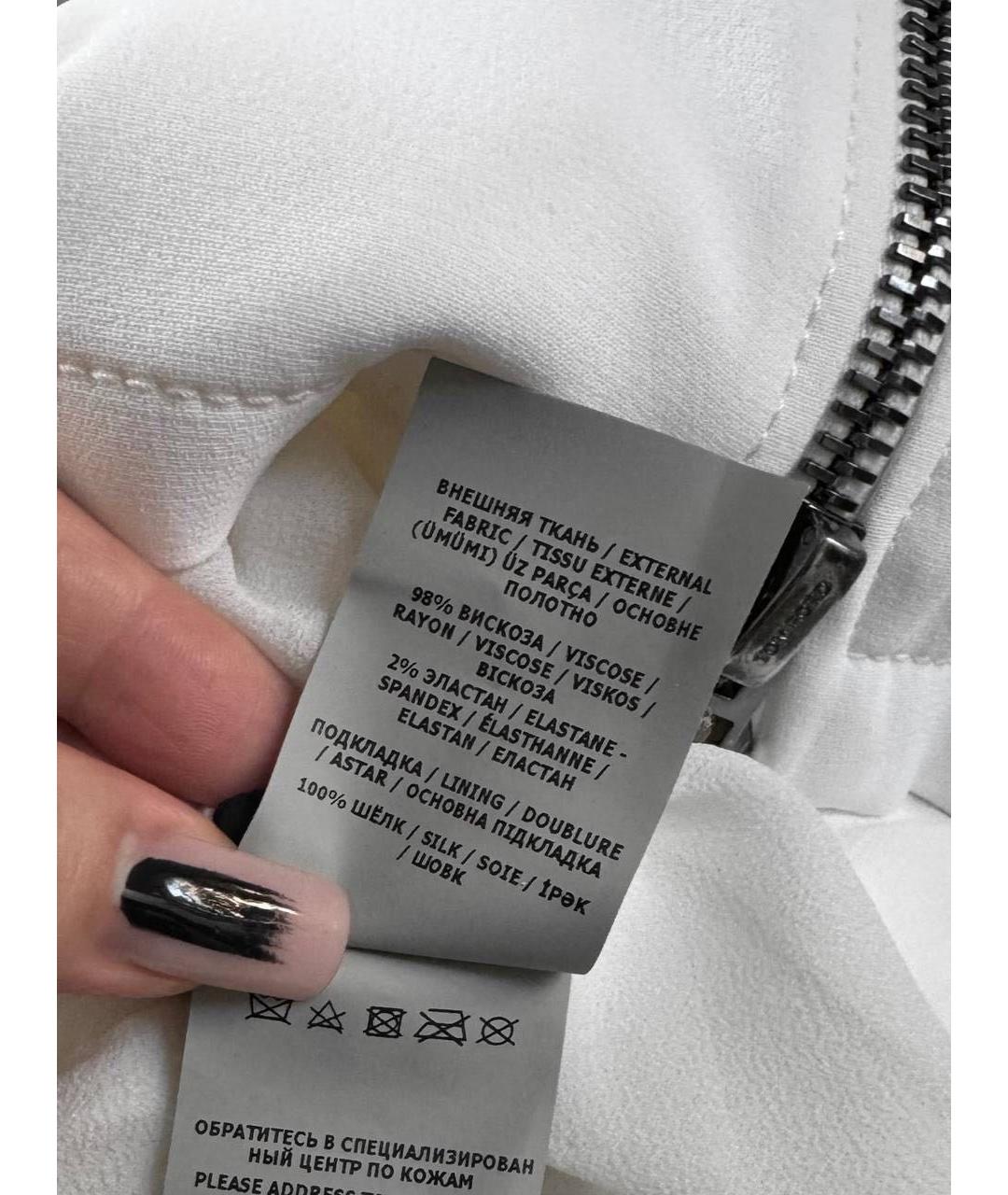 TOM FORD Белое вискозное коктейльное платье, фото 4
