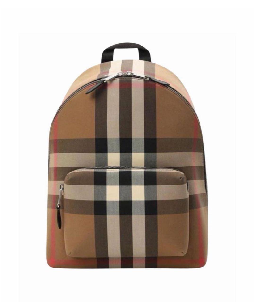 BURBERRY Коричневый тканевый рюкзак, фото 1
