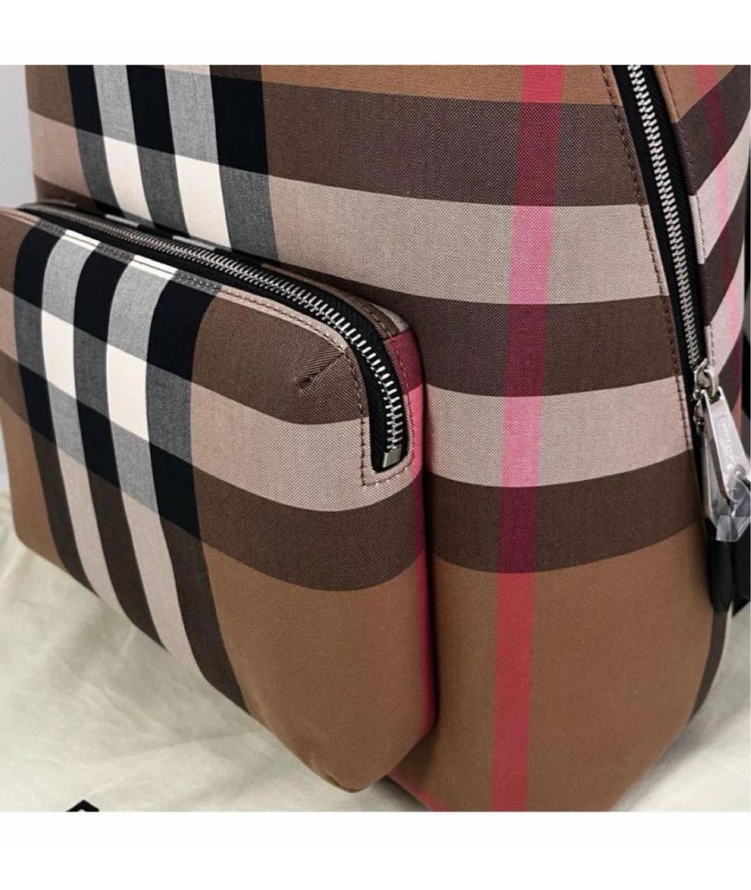 BURBERRY Коричневый тканевый рюкзак, фото 5