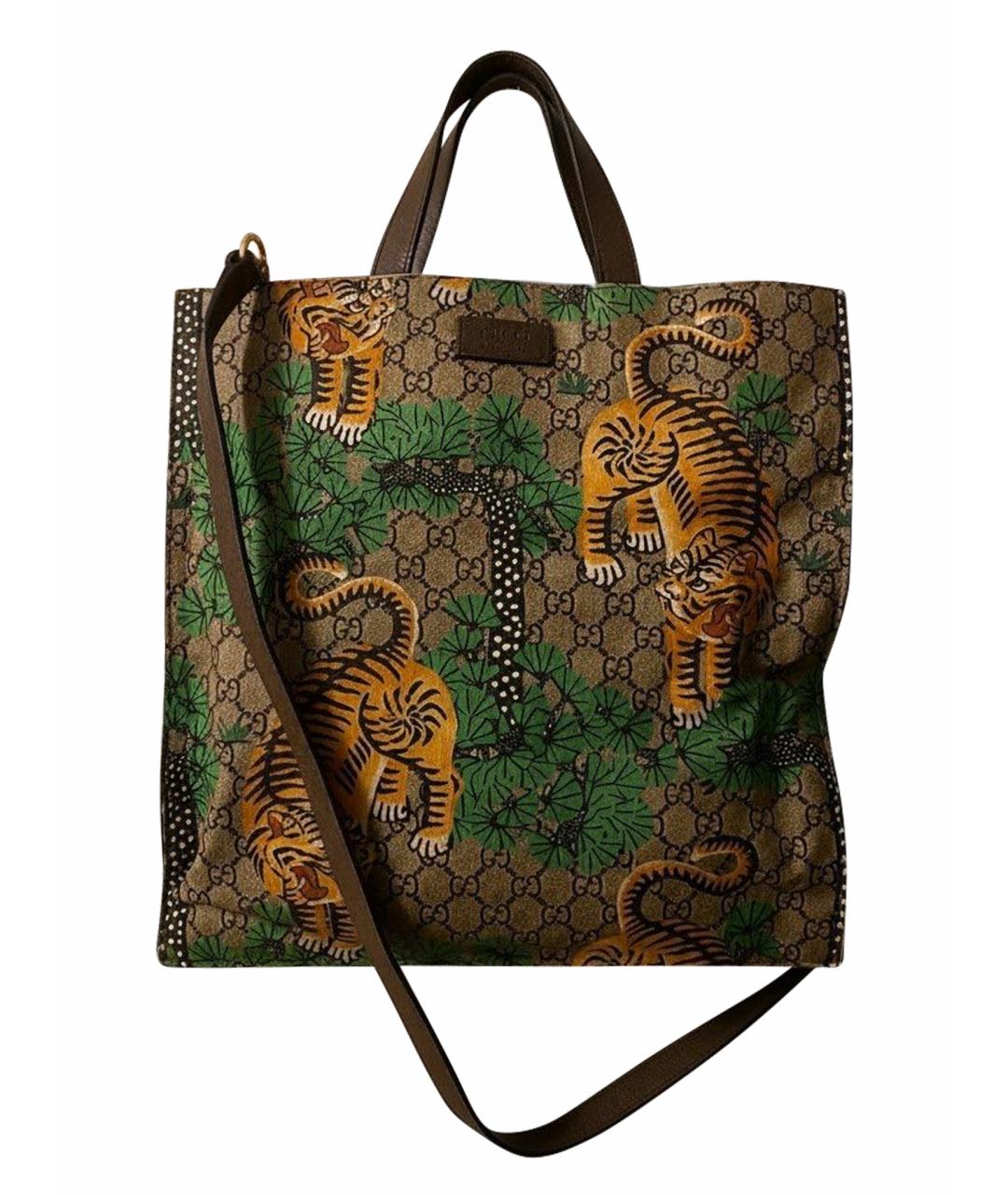 GUCCI Зеленая сумка тоут, фото 1