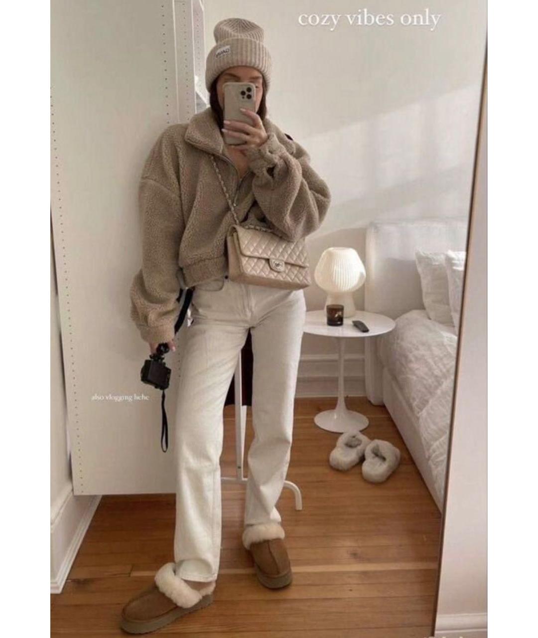 UGG Коричневые кожаные мюли, фото 5