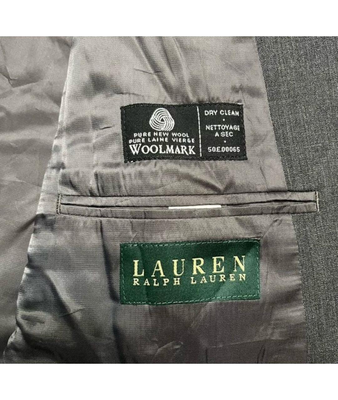 POLO RALPH LAUREN Серый шерстяной пиджак, фото 3
