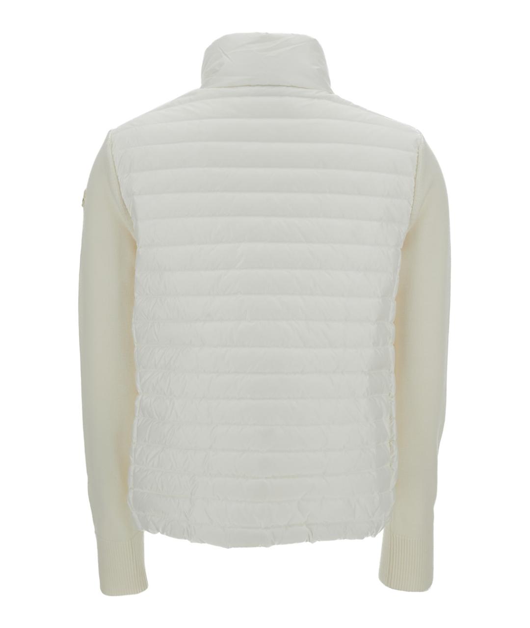 MONCLER Белый шерстяной кардиган, фото 2