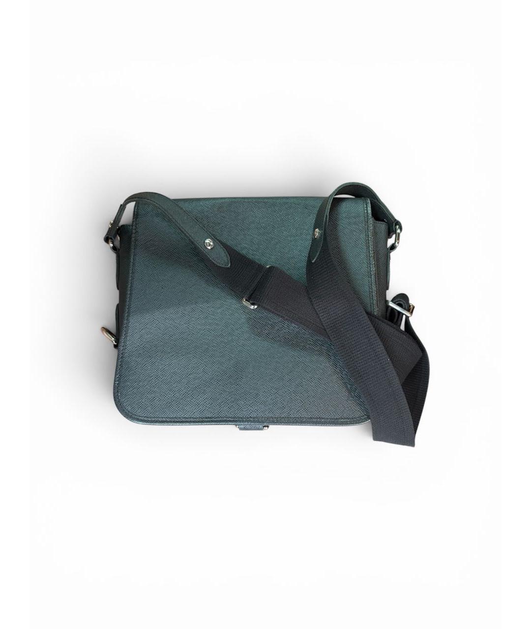 LOUIS VUITTON Черная кожаная сумка на плечо, фото 6