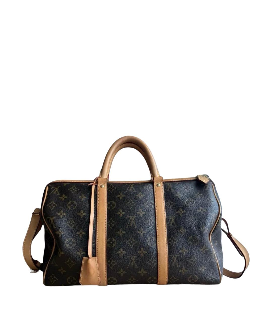LOUIS VUITTON Бежевая жаккардовая дорожная/спортивная сумка, фото 1