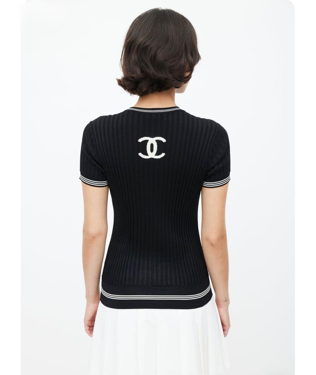 CHANEL Черная футболка, фото 5