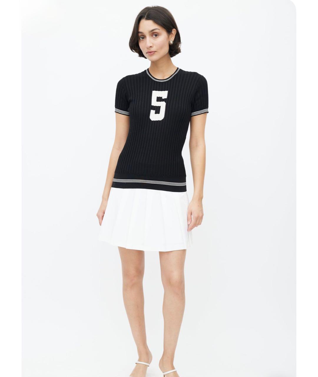 CHANEL Черная футболка, фото 4