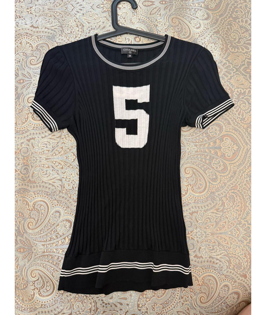 CHANEL Черная футболка, фото 7