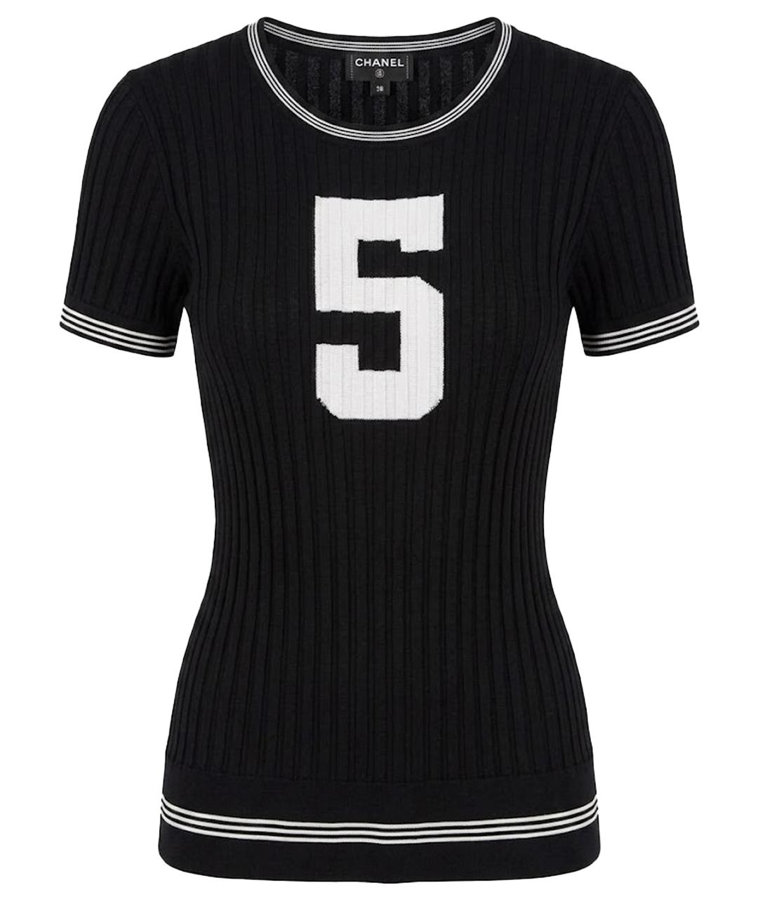 CHANEL Черная футболка, фото 1