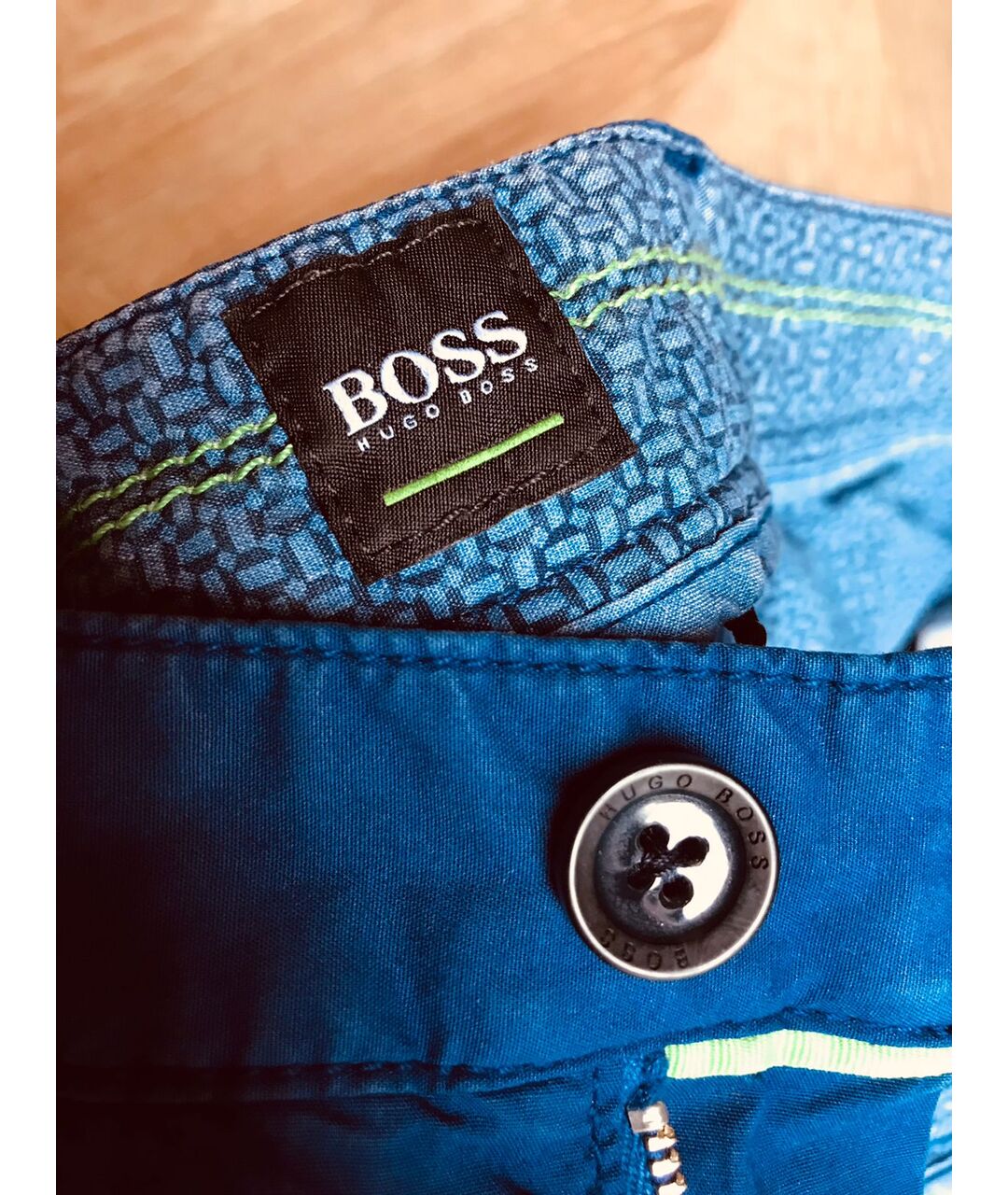 HUGO BOSS Синие хлопковые шорты, фото 5