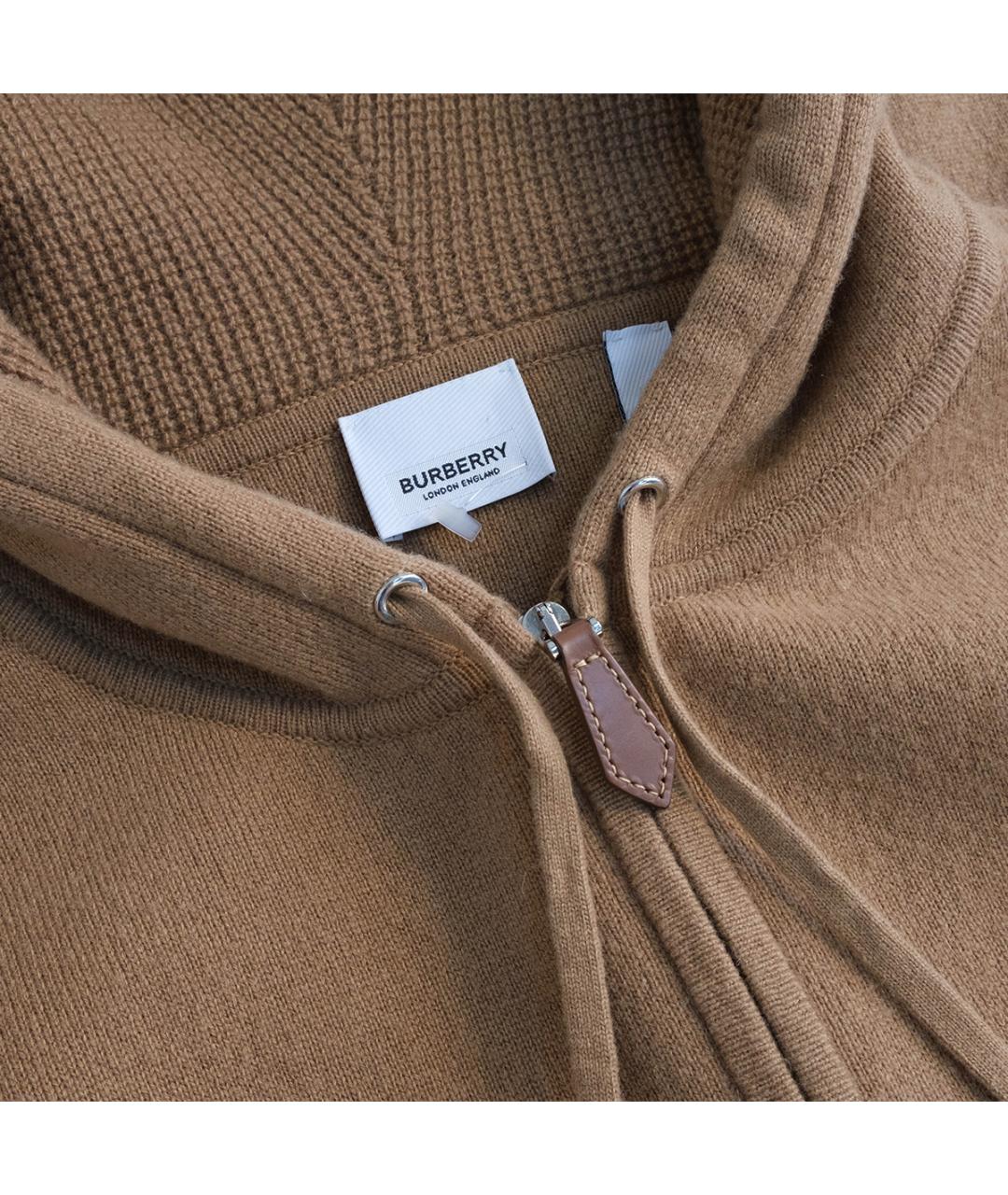 BURBERRY Коричневый кашемировый кардиган, фото 3