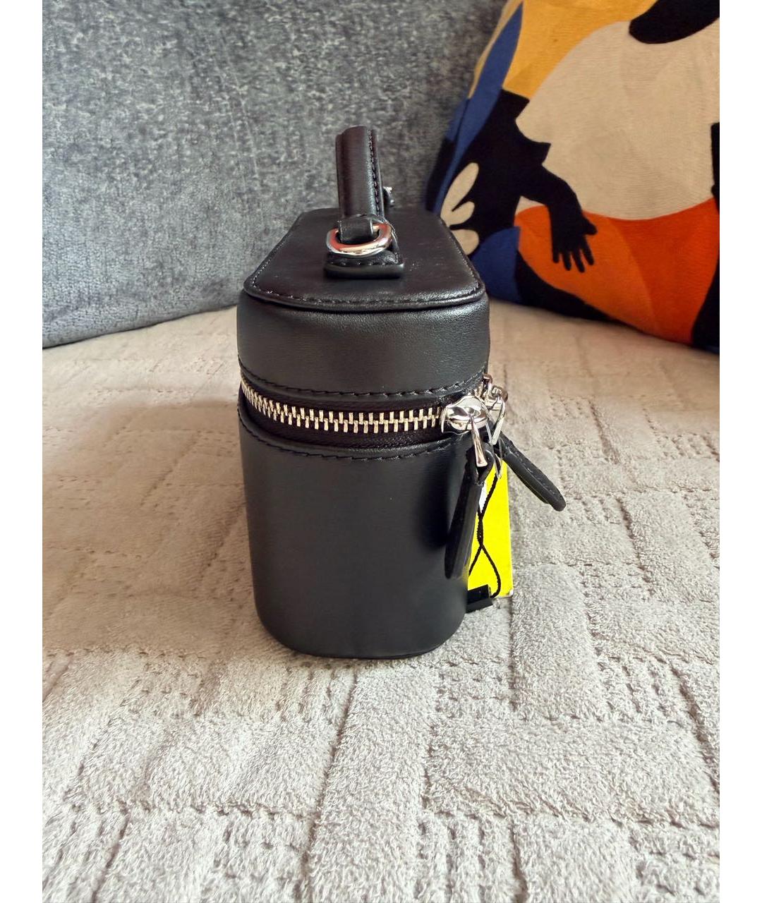 MARC JACOBS Черная кожаная сумка с короткими ручками, фото 6
