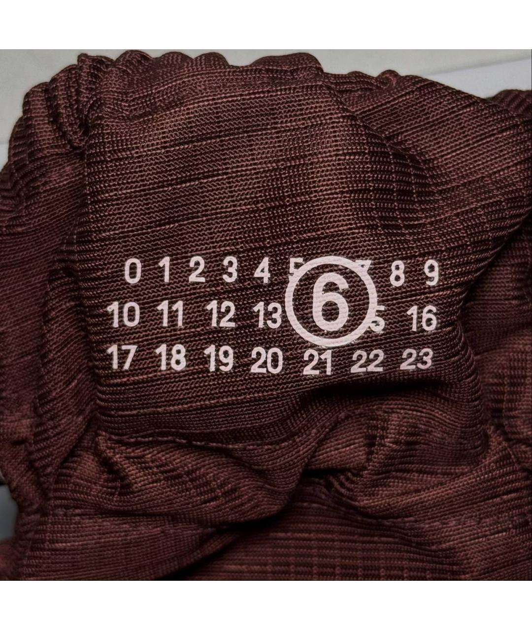 MM6 MAISON MARGIELA Коричневые текстильные ботинки, фото 5