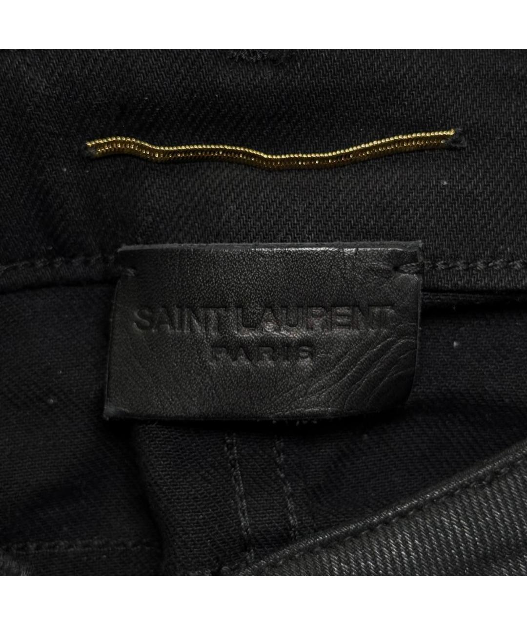 SAINT LAURENT Черные джинсы слим, фото 9