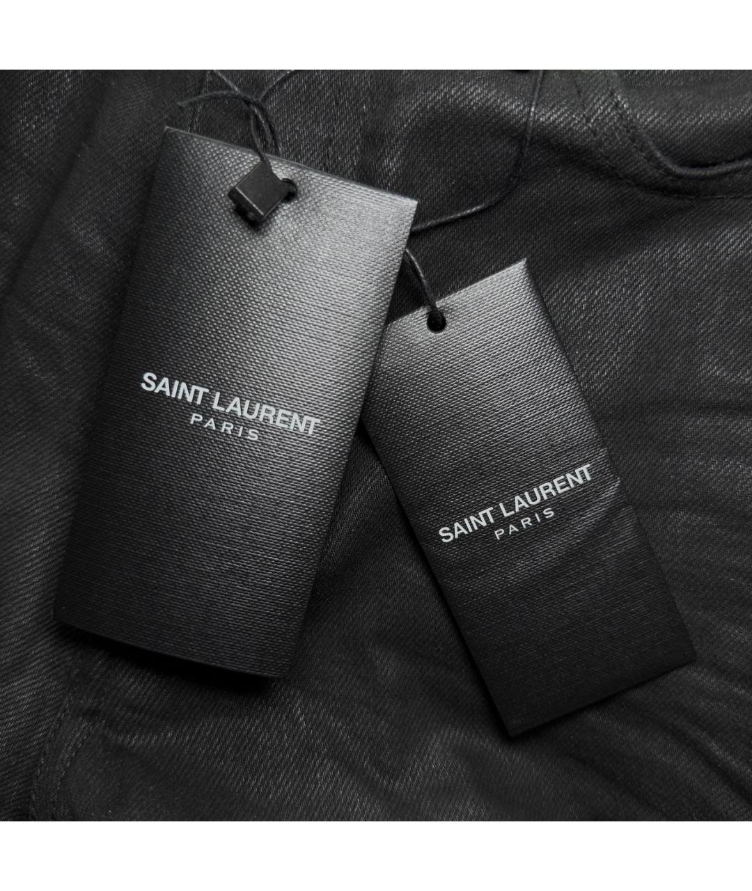 SAINT LAURENT Черные джинсы слим, фото 6