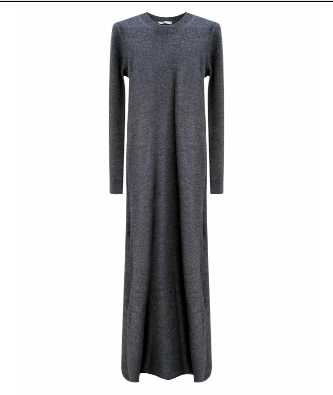CELINE Серое шерстяное повседневное платье, фото 4