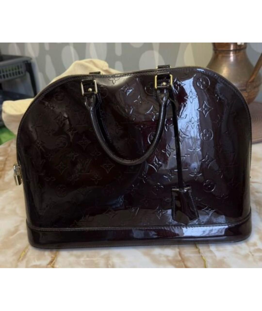 LOUIS VUITTON Фиолетовая сумка с короткими ручками из лакированной кожи, фото 7