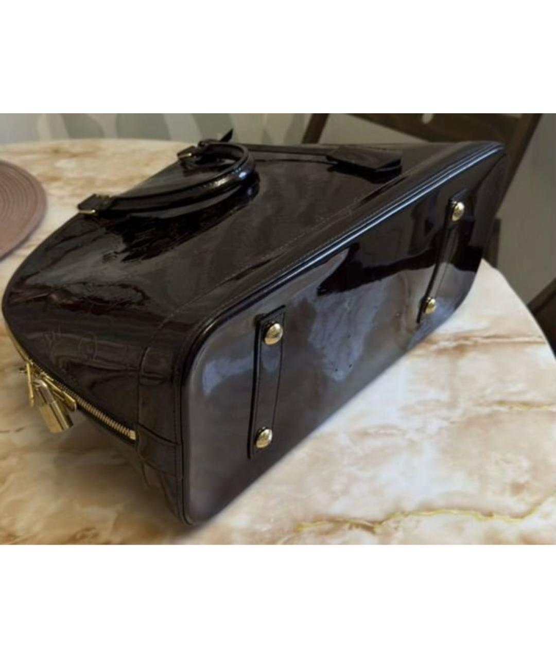 LOUIS VUITTON Фиолетовая сумка с короткими ручками из лакированной кожи, фото 5