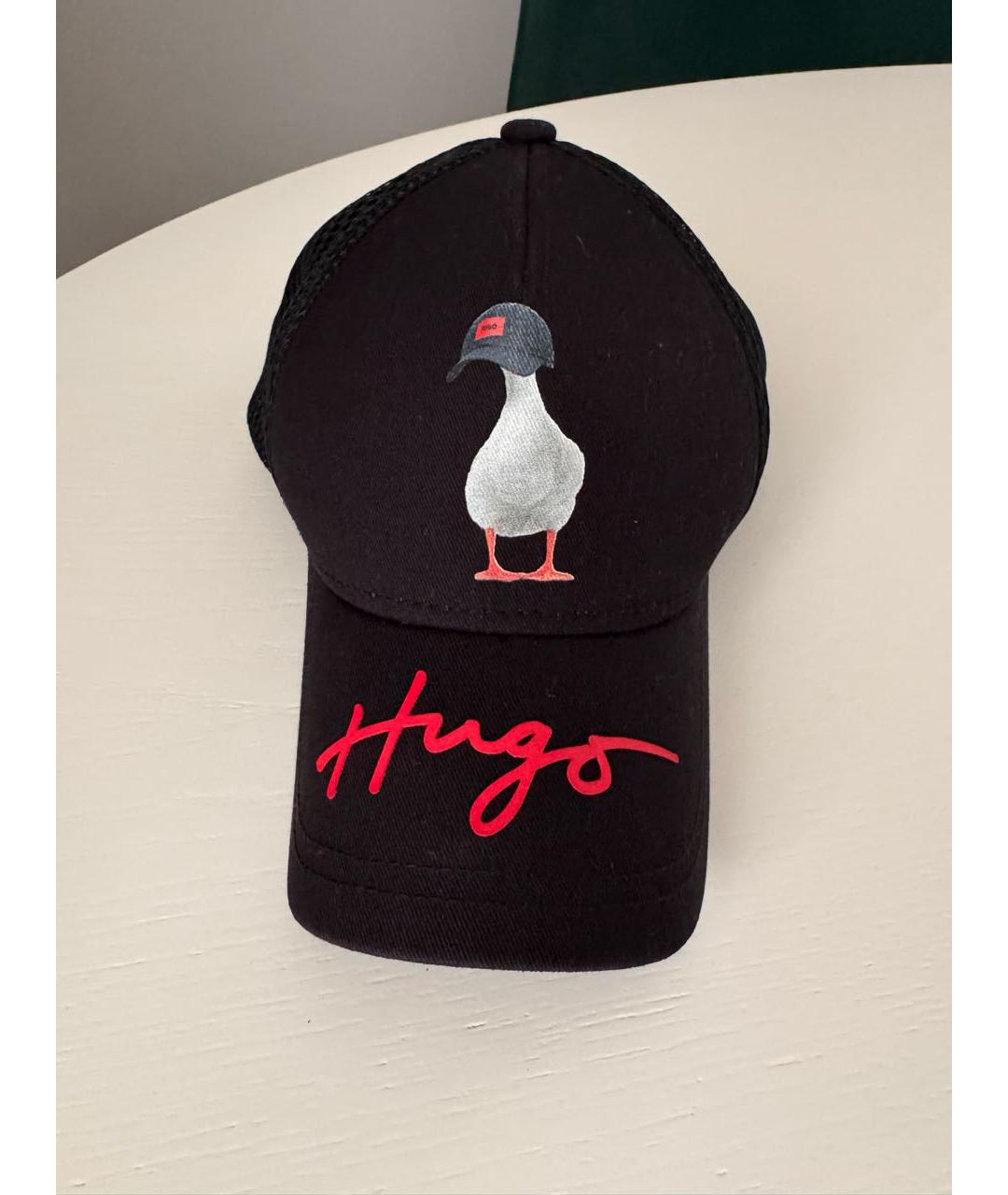 HUGO BOSS Черная хлопковая кепка/бейсболка, фото 4