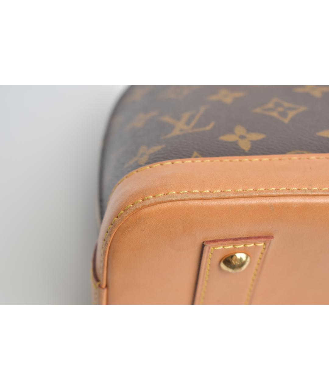 LOUIS VUITTON Коричневая канва сумка через плечо, фото 6