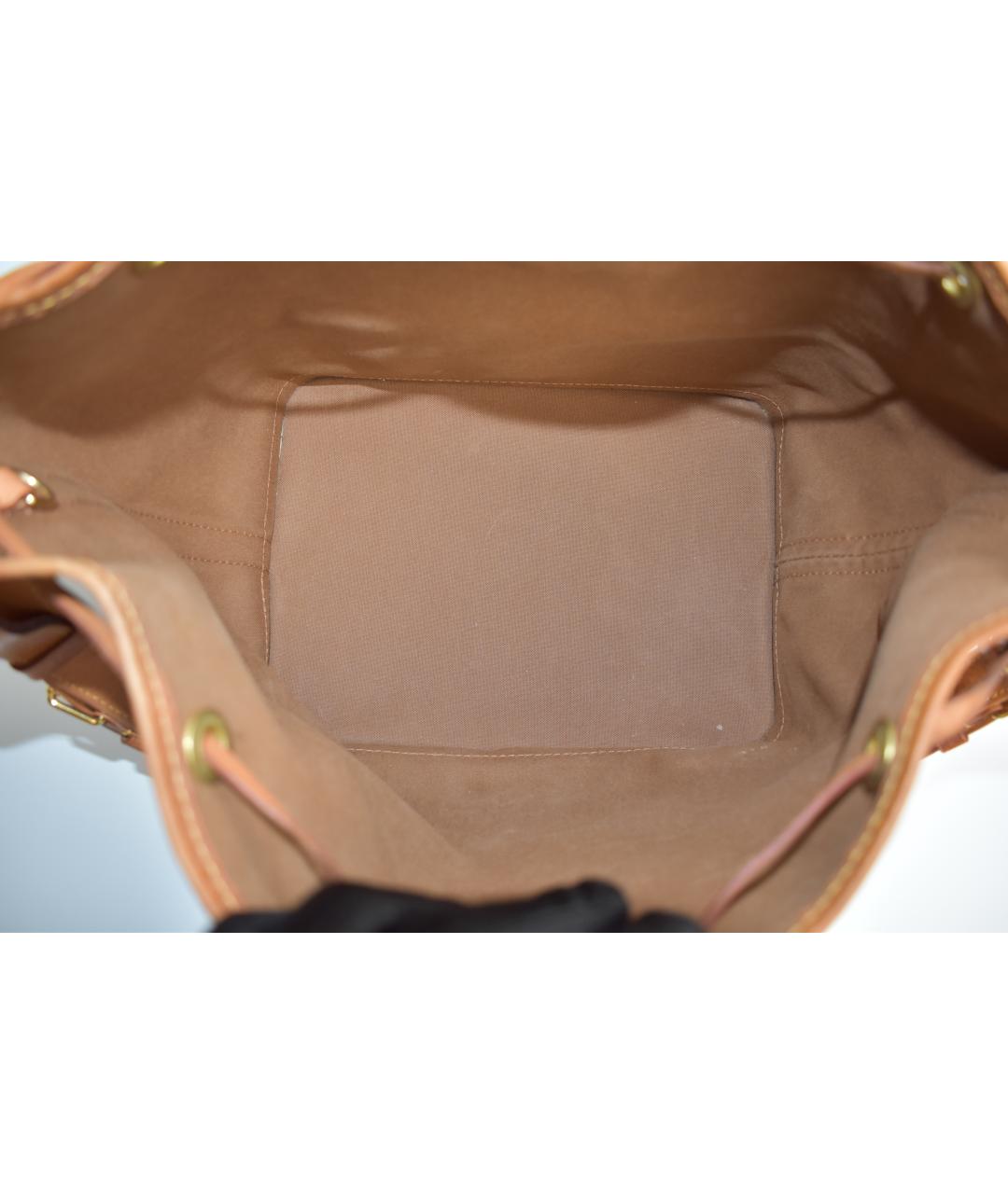 LOUIS VUITTON Коричневая канва сумка через плечо, фото 4