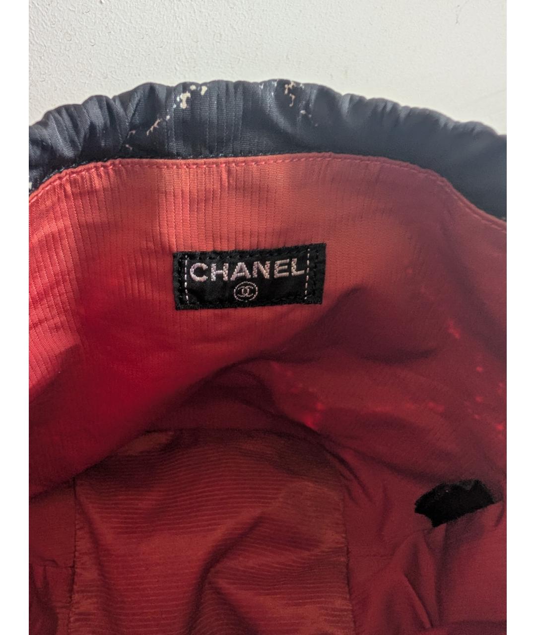 CHANEL Черная нейлоновая косметичка, фото 3