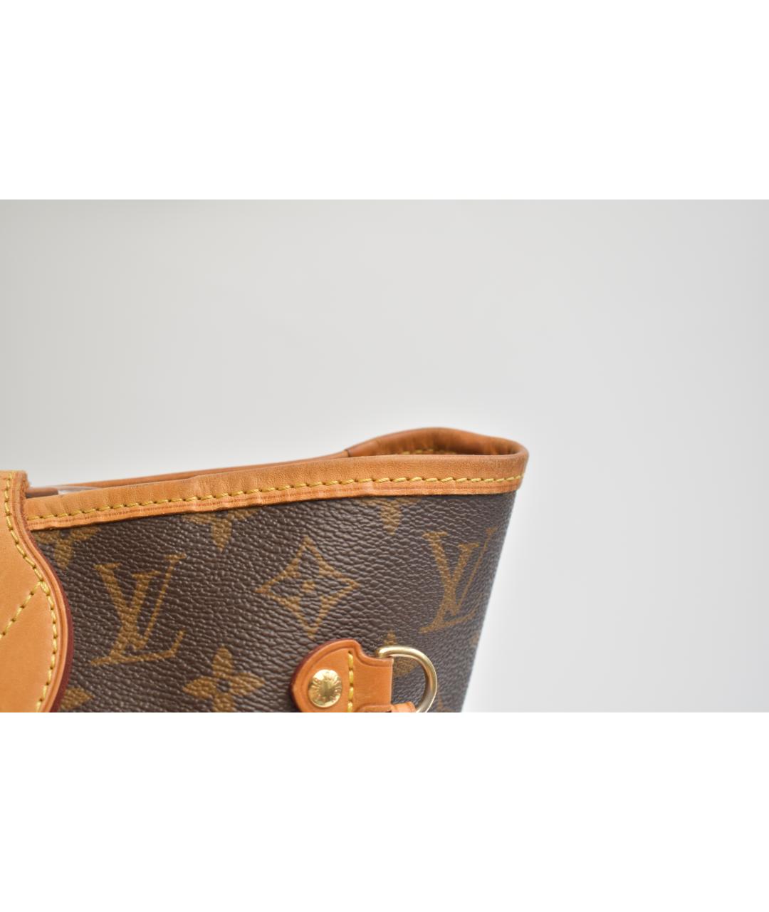 LOUIS VUITTON Коричневая канва сумка через плечо, фото 9