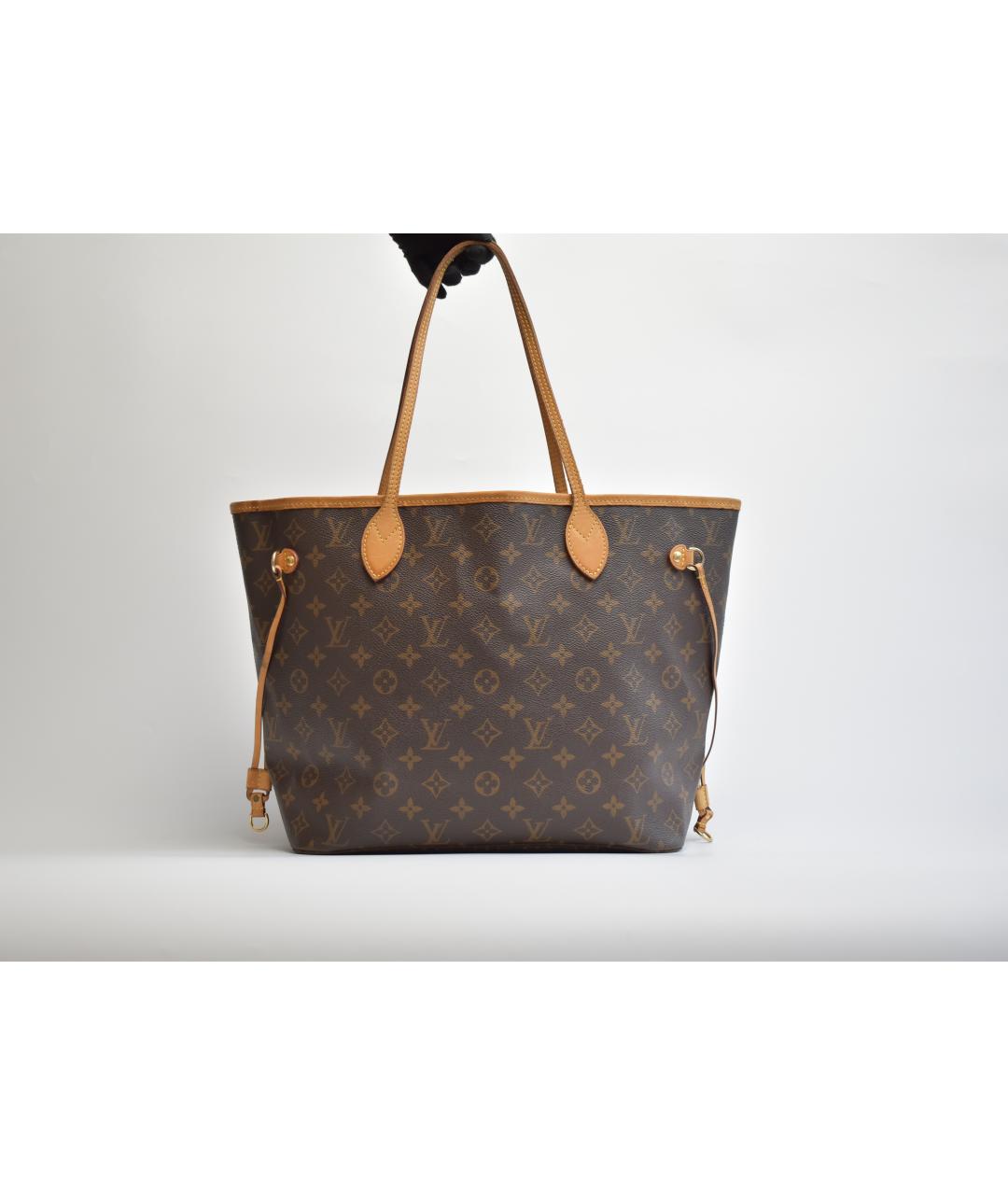 LOUIS VUITTON Коричневая канва сумка через плечо, фото 3