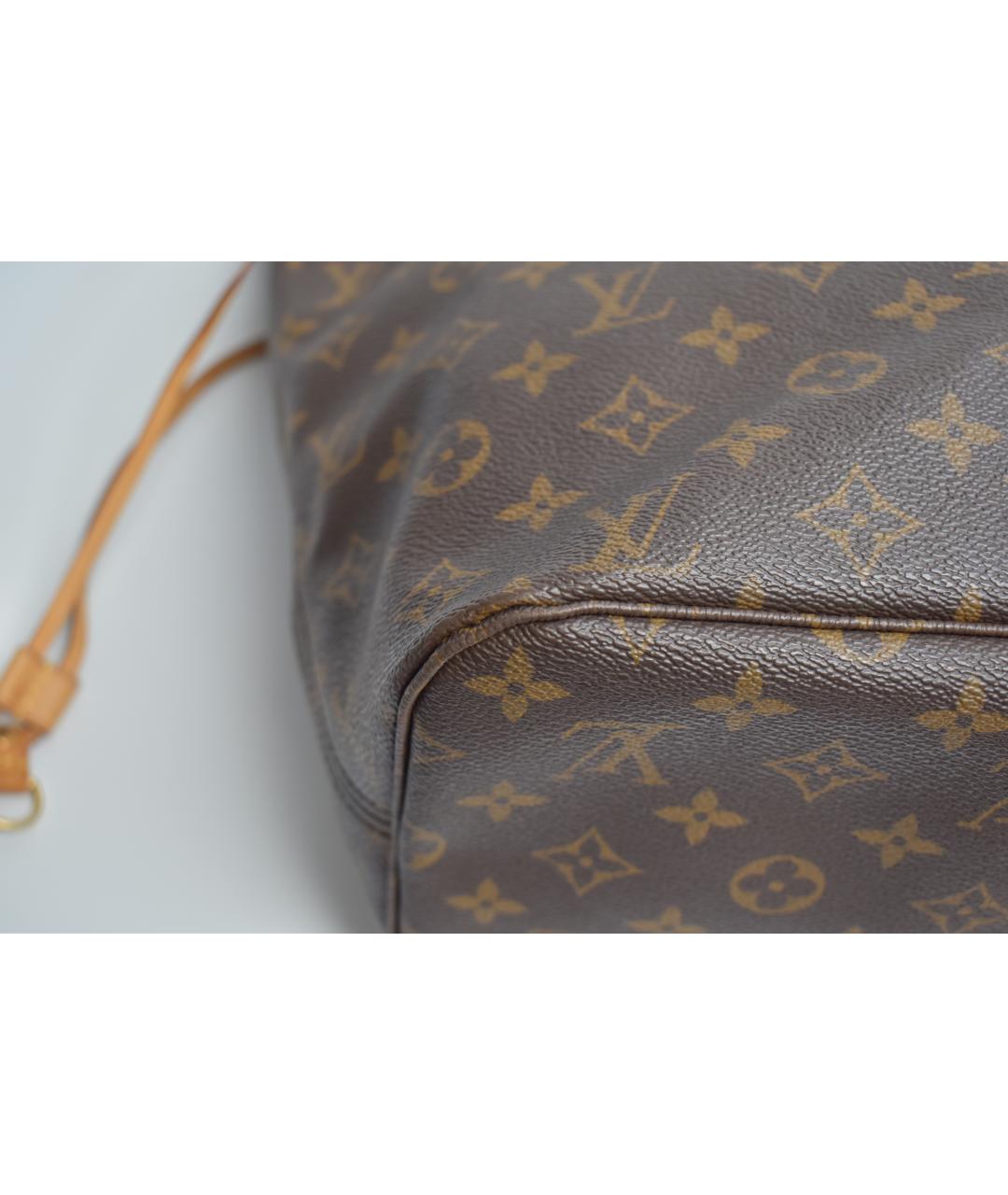 LOUIS VUITTON Коричневая канва сумка через плечо, фото 6