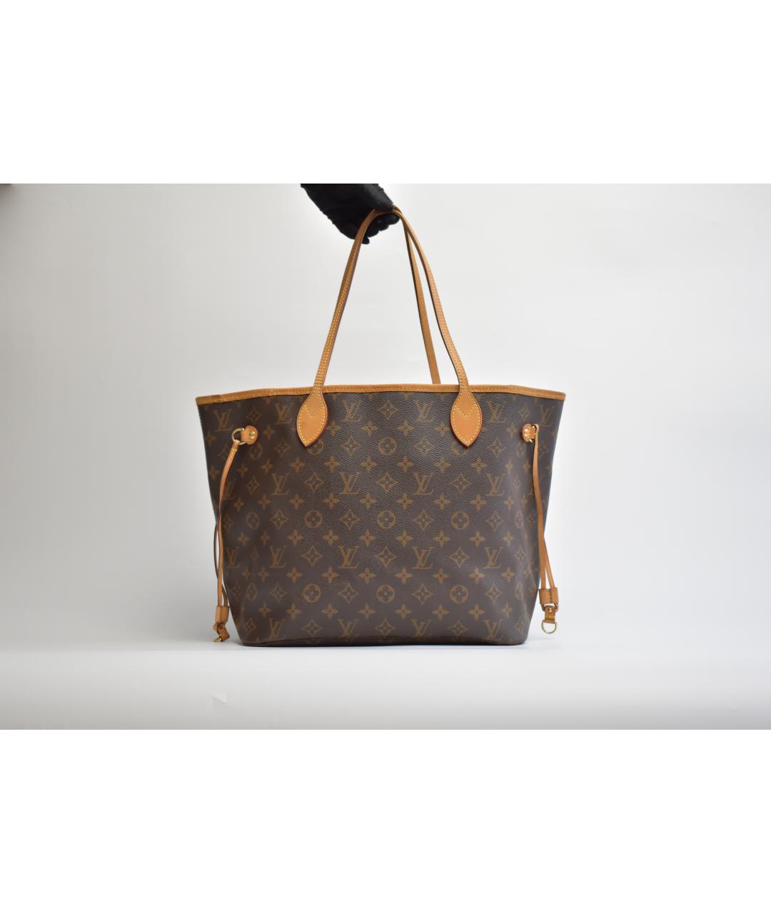 LOUIS VUITTON Коричневая канва сумка через плечо, фото 10
