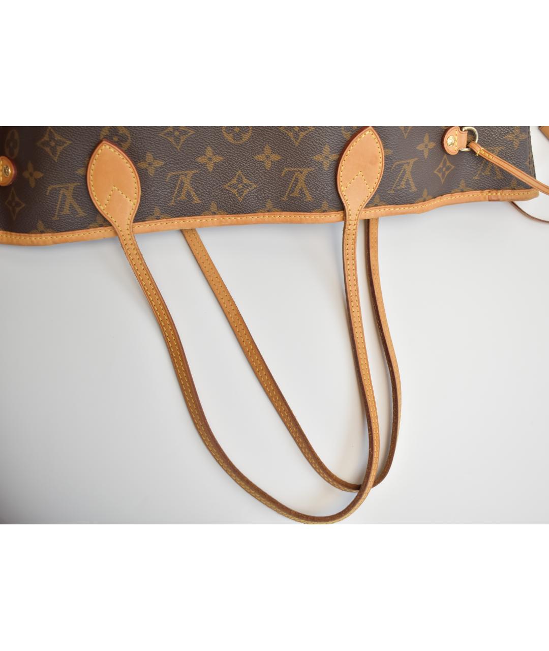 LOUIS VUITTON Коричневая канва сумка через плечо, фото 8