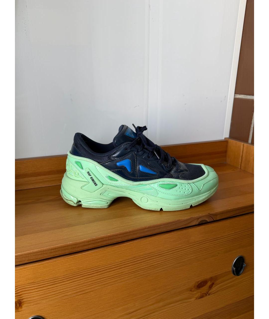 RAF SIMONS Мульти текстильные высокие кроссовки / кеды, фото 5