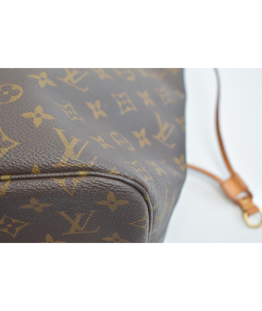 LOUIS VUITTON Коричневая канва сумка через плечо, фото 6