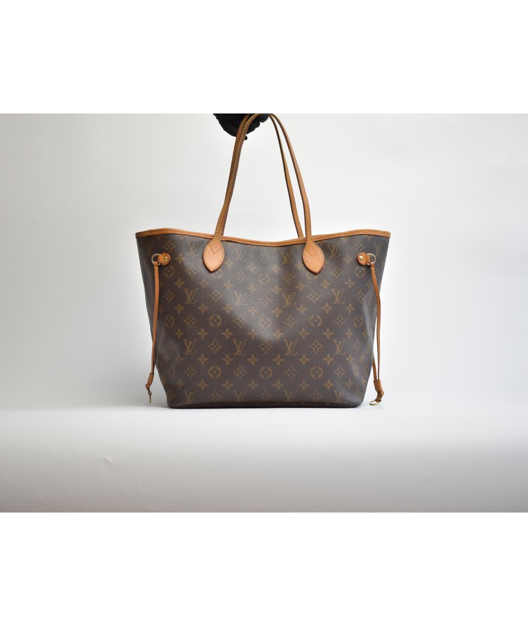 LOUIS VUITTON Коричневая канва сумка через плечо, фото 3