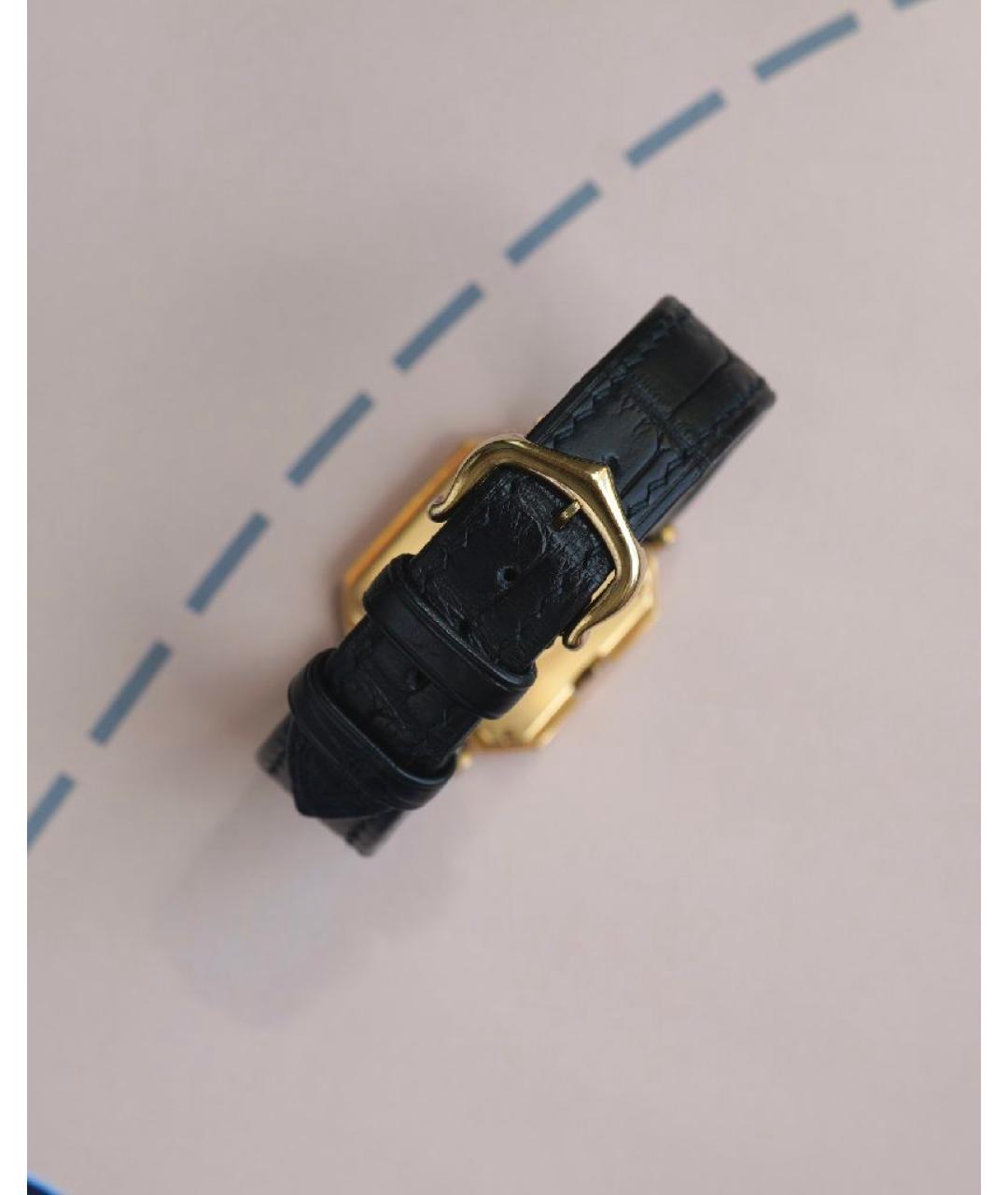CARTIER Белые часы из желтого золота, фото 5