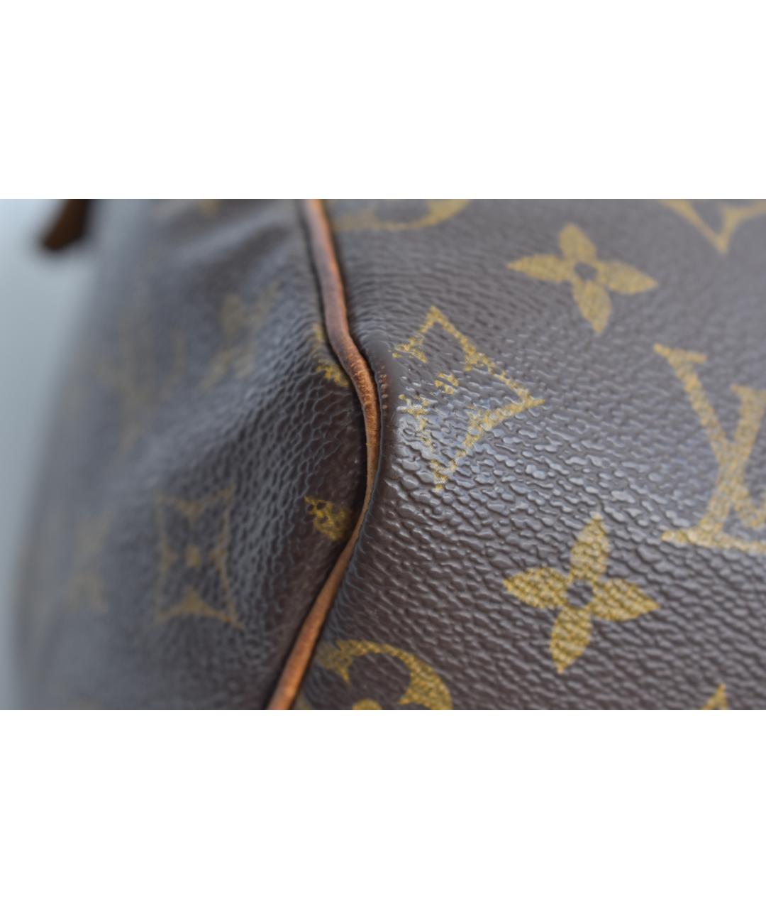 LOUIS VUITTON Коричневая канва сумка через плечо, фото 6