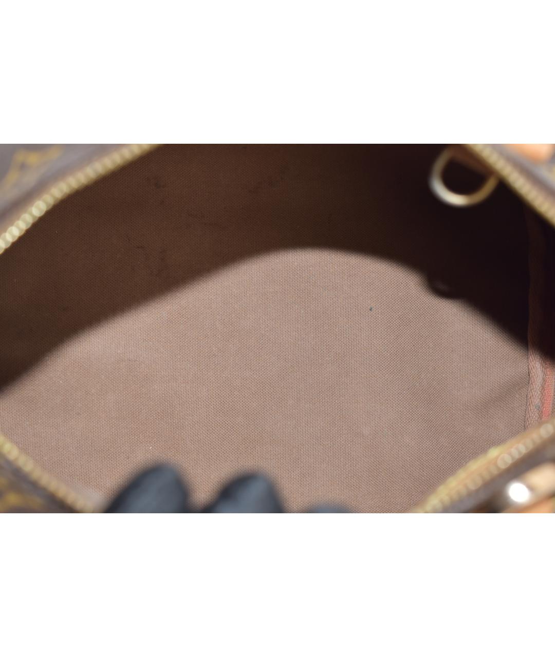 LOUIS VUITTON Коричневая канва сумка через плечо, фото 4