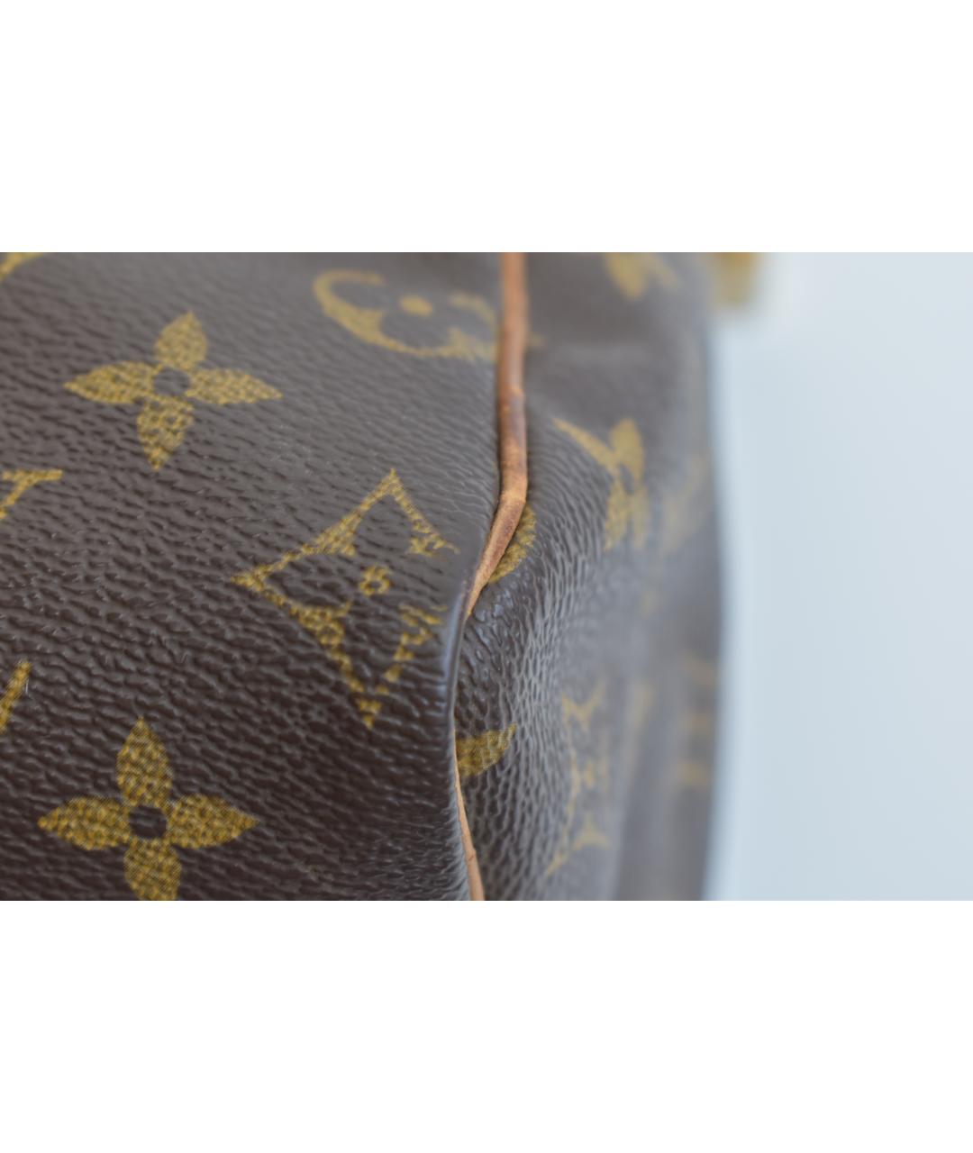 LOUIS VUITTON Коричневая канва сумка через плечо, фото 7