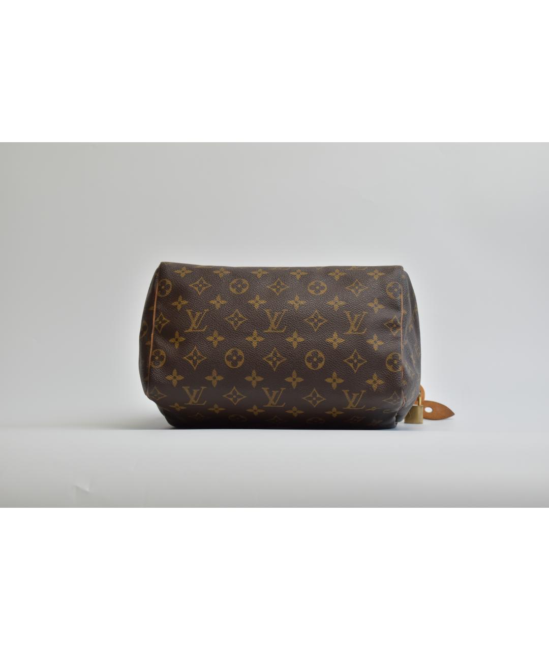 LOUIS VUITTON Коричневая канва сумка через плечо, фото 5