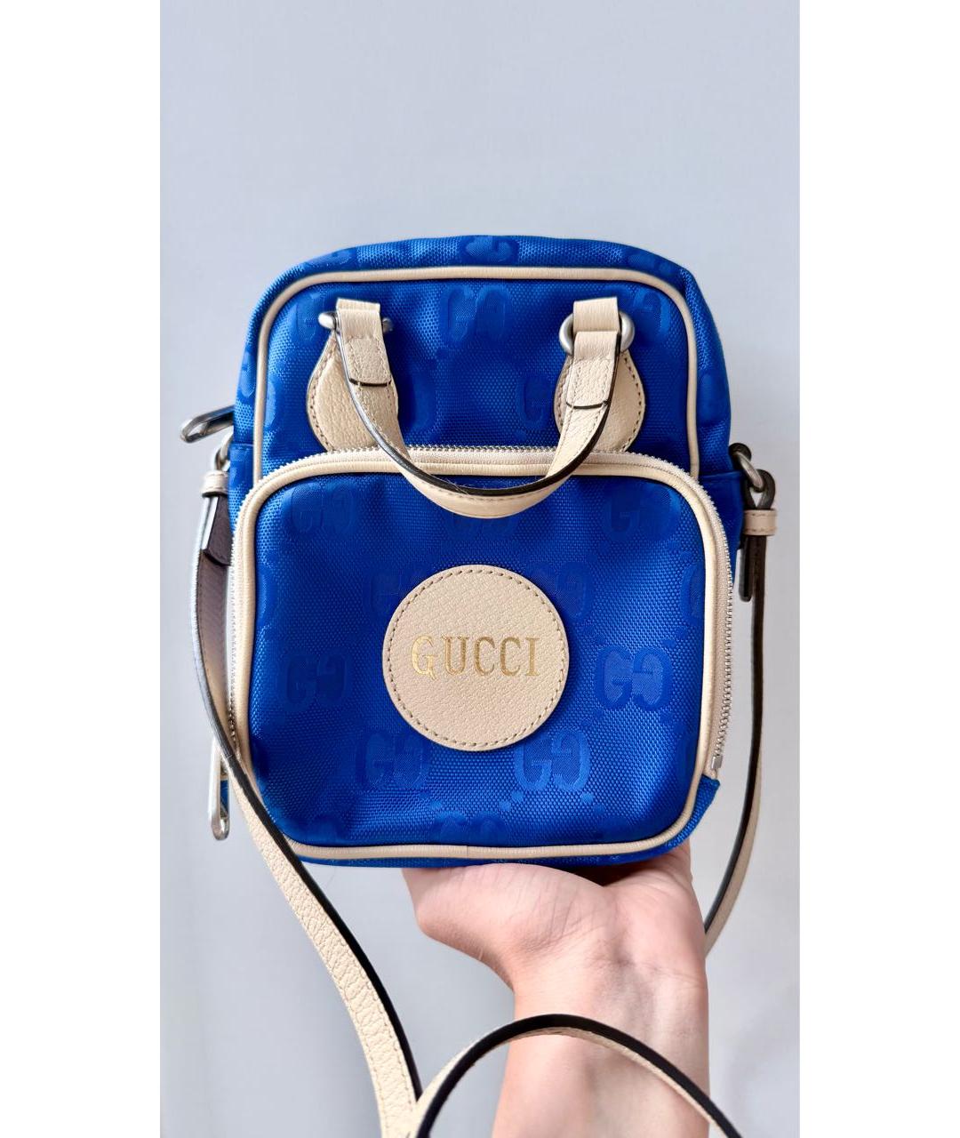 GUCCI Синяя нейлоновая сумка на плечо, фото 9