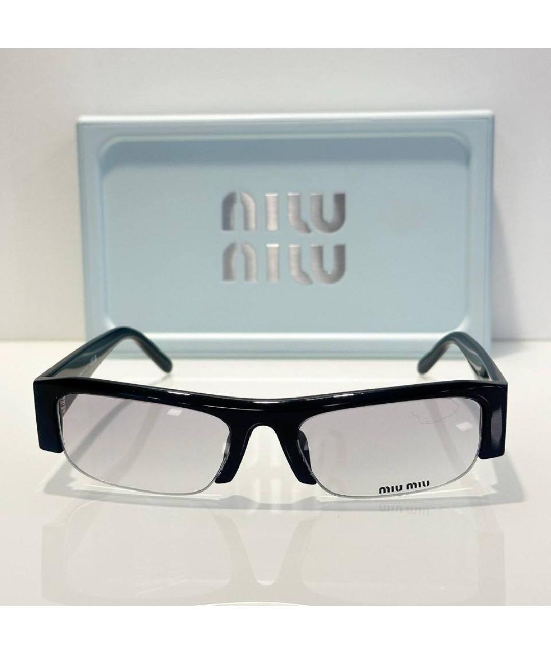 MIU MIU Черные солнцезащитные очки, фото 5